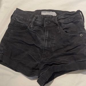 Garage size 00 blck washed denim jeans